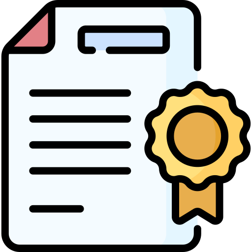 Ícone representando uma certificação